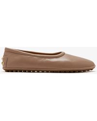 Tod's - Metal Dots Leather Ballerinas - Lyst