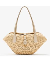 Dolce & Gabbana - Braided Raffia Shoulder Bag - Lyst