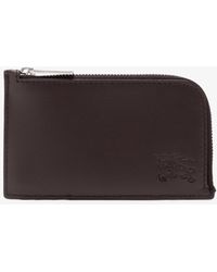 Burberry - Pop Check Zip Card Case​ - Lyst