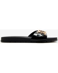 Tory Burch - Buckle Slide Sandals - Lyst