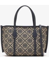 Tory Burch - Perry T Monogram Mini Tote Bag - Lyst