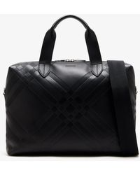 Burberry - Check-Embossed Briefcase - Lyst