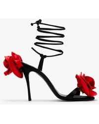 Magda Butrym - Flower Lace-Up Sandals - Lyst
