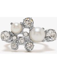 Givenchy - Crystal Pearl Ring - Lyst