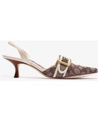 COACH - Margot Signature Slingback Pumps - Lyst