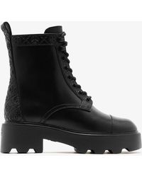 Tory Burch - T Monogram Lug Ankle Boots - Lyst