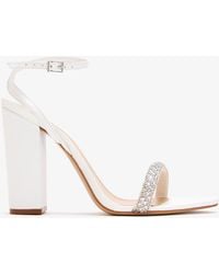 SCHUTZ SHOES - Crystal-Embellished Sandals - Lyst