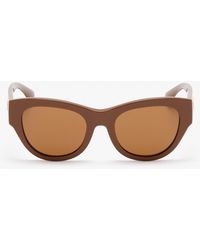 Burberry - Ekd Round Sunglasses - Lyst