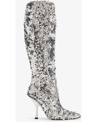 Dolce & Gabbana - Drop Sequin Boots - Lyst