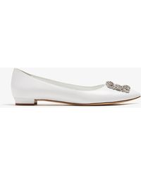 Manolo Blahnik - Hangisi Ballerina Flats - Lyst