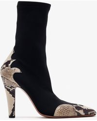 Paris Texas - Belle Snakeskin-Effect Ankle Boots - Lyst