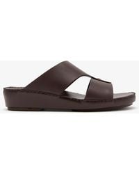 Seventy Six - Embroidered Leather Sandals - Lyst