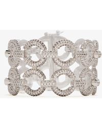 Self-Portrait - Double Crystal Link Bracelet - Lyst