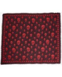 McQueen - Classic Skull Scarf - Lyst