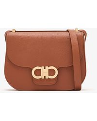 Ferragamo - Mini Double Gancini Crossbody Bag - Lyst