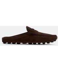 Tod's - Gommino Bubble Suede Mules - Lyst