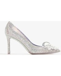 Jimmy Choo - Crystal Slipper 85 Pumps - Lyst