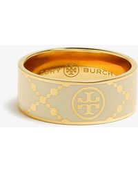 Tory Burch - T Monogram Enamel Ring - Lyst