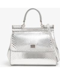 Dolce & Gabbana - Small Sicily Python Bag - Lyst