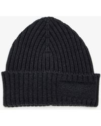 Givenchy - Logo Patch Wool Beanie - Lyst