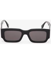 Fendi - Diagonal Rectangular Sunglasses - Lyst