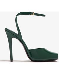 Saint Laurent - Scandale Heel Sandals - Lyst