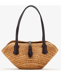 Dolce & Gabbana - Braided Raffia Shoulder Bag - Lyst