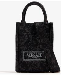 Versace - Barocco Athena Mini Tote Bag - Lyst