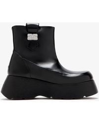 Ganni - Kat Low Platform Boots - Lyst