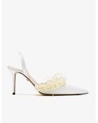 Mach & Mach - Floating Pearl Slingback Pumps - Lyst