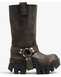 Balenciaga - Bulldozer Harness Boots - Lyst