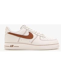 Nike - Air Force 1 '07 Lv8 'Ivory And Saddle' Sneakers - Lyst