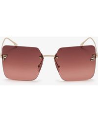 Fendi - First Crystal Square Sunglasses - Lyst