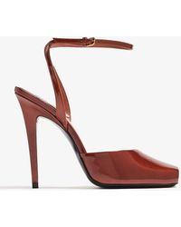Saint Laurent - Fluffy Chic 110Mm Orhand Sandal For - Lyst