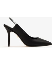 ALEVI - Danielle Crystal-Embellished 95 Slingback Pumps - Lyst