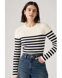 Levi's - Pull Over Col Rond Maille Côtelée - Lyst