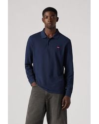 Levi's - Long Sleeve Housemark Polo Shirt - Lyst