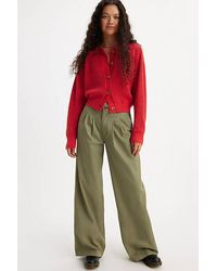 Levi's - Pleated Wide Leg Trousers - Lyst