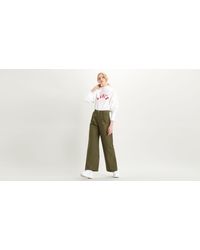 Levi's Pleated High Loose Jeans Verde