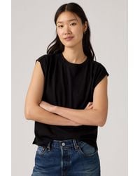 Levi's - Pleated Muscle Tank Top - Lyst
