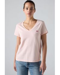Levi's - Camiseta De Cuello De Pico Perfect - Lyst