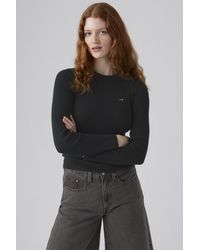 Levi's - Pull Over Col Rond Maille Côtelée - Lyst