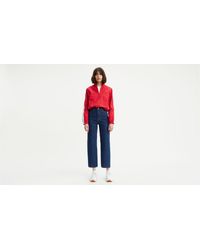 Levi's Ribcage Straight Ankle Jeans Azul