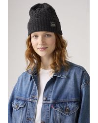 Levi's - Gorro De Punto Trenzado Holiday Backpatch - Lyst