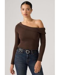 Levi's - Clara Off Shoulder Long Sleeve Top - Lyst
