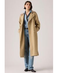 Levi's - Bree Classic Long Trench Coat - Lyst