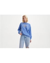 Levi's - Salinas sweatshirt mit rundhalsausschnitt und grafik - Lyst