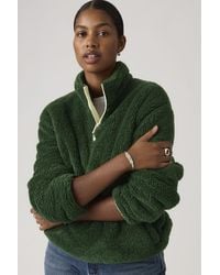 Levi's - Sudadera De Sherpa Con Cremallera De Un Cuarto Gemma - Lyst