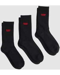 Levi's - Regular Cut Batwing Logo Recycled Cotton Socks 3 Pack - Lyst