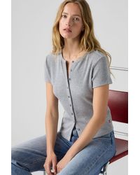 Levi's - Rory Button Through Tee - Lyst